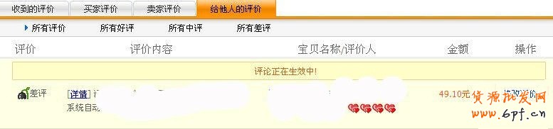 給賣家中評(píng),賣家回評(píng)內(nèi)容