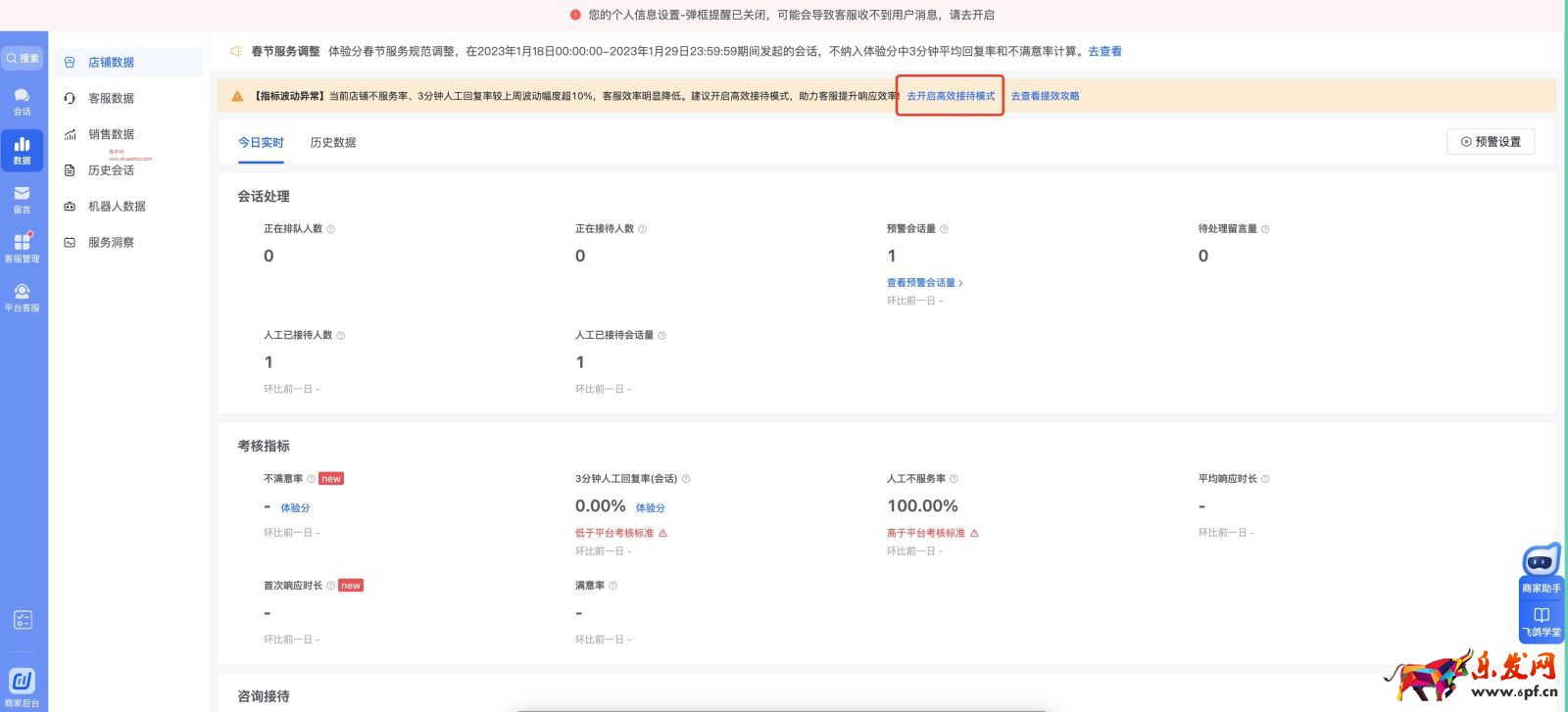 抖音飛鴿要如何一鍵開啟高效接待模式